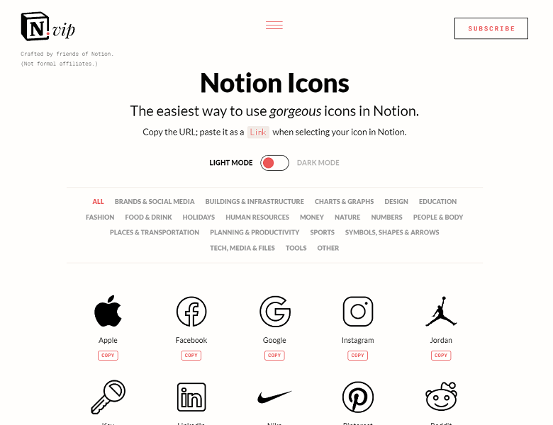 Notion Icons